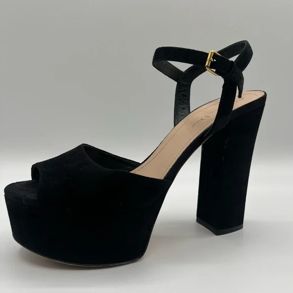 Christian Dior Black platform sandal heels size EU 39.5